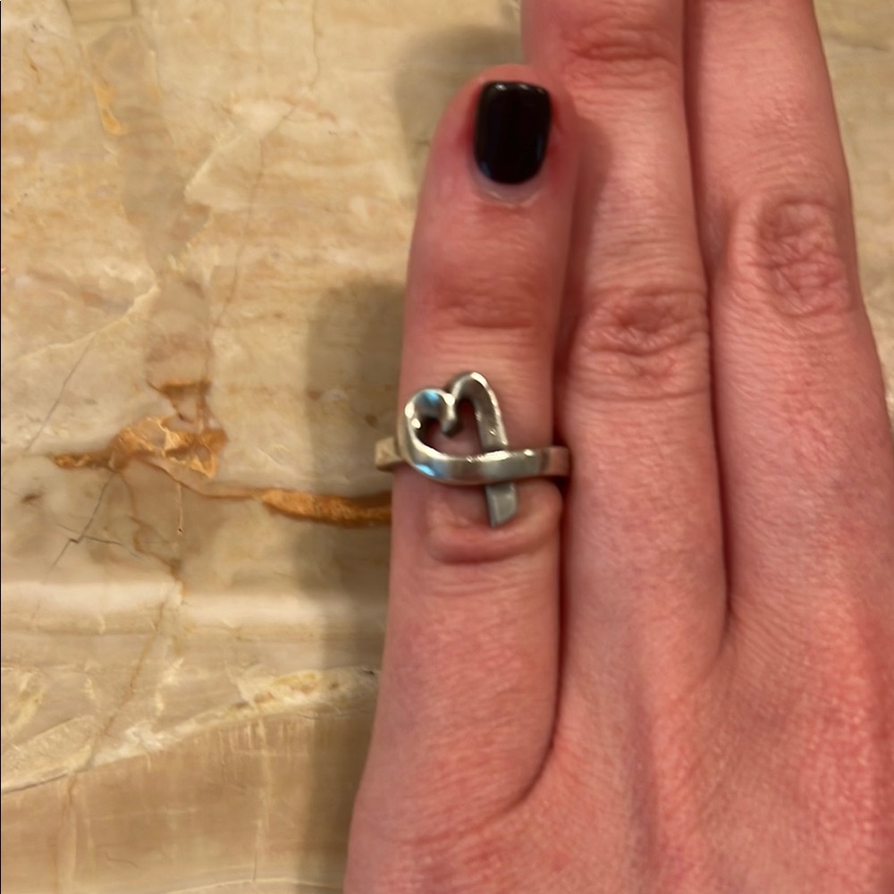 Tiffany & Co. Sterling Silver Heart Ring